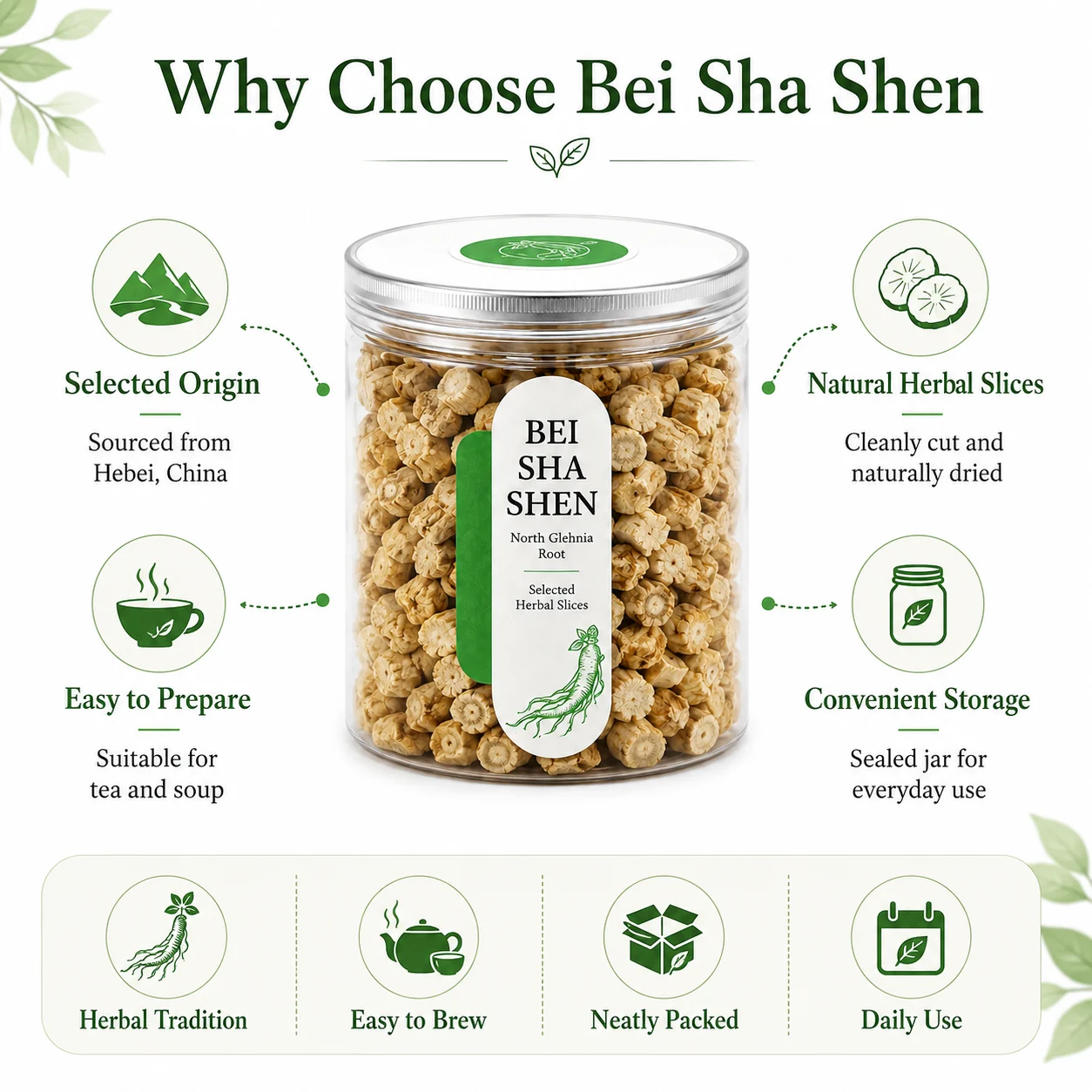 Bei Sha Shen (North Glehnia Root) Slices product detail