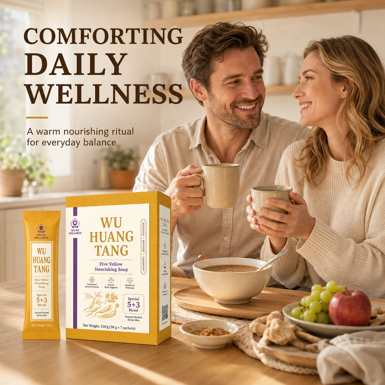Wu Huang Tang Five Yellow Nourishing Soup – 5+3 Instant Herbal Drink Mix