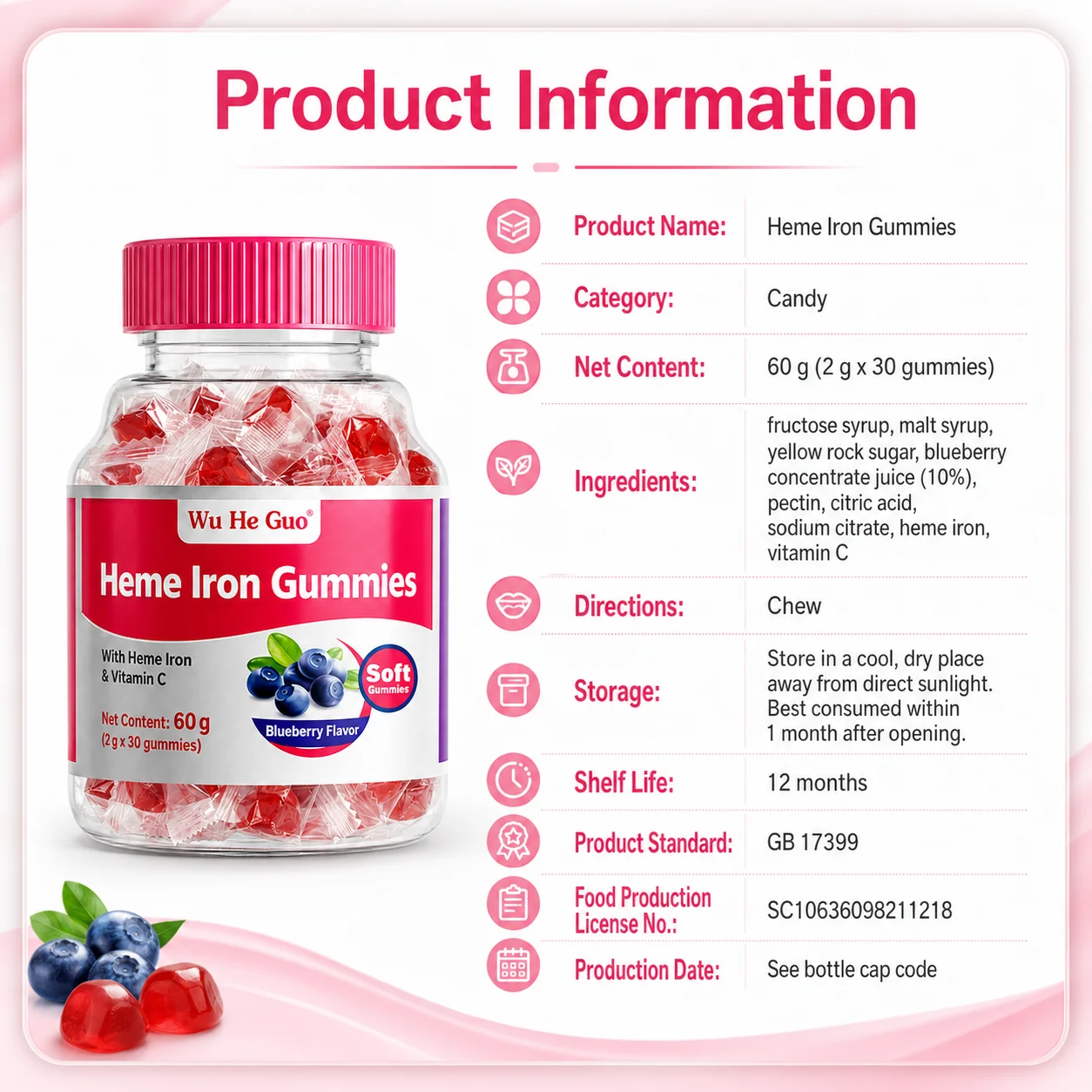 Heme Iron Gummies product detail