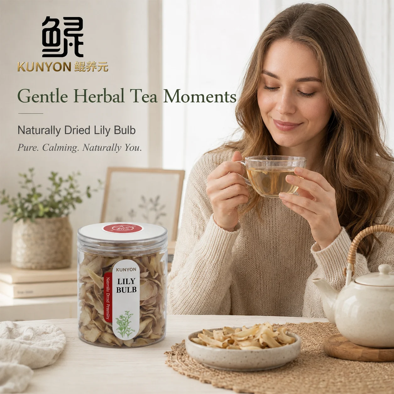 Premium Dried Lily Bulb – Natural Herbal Tea & Food Ingredient product detail