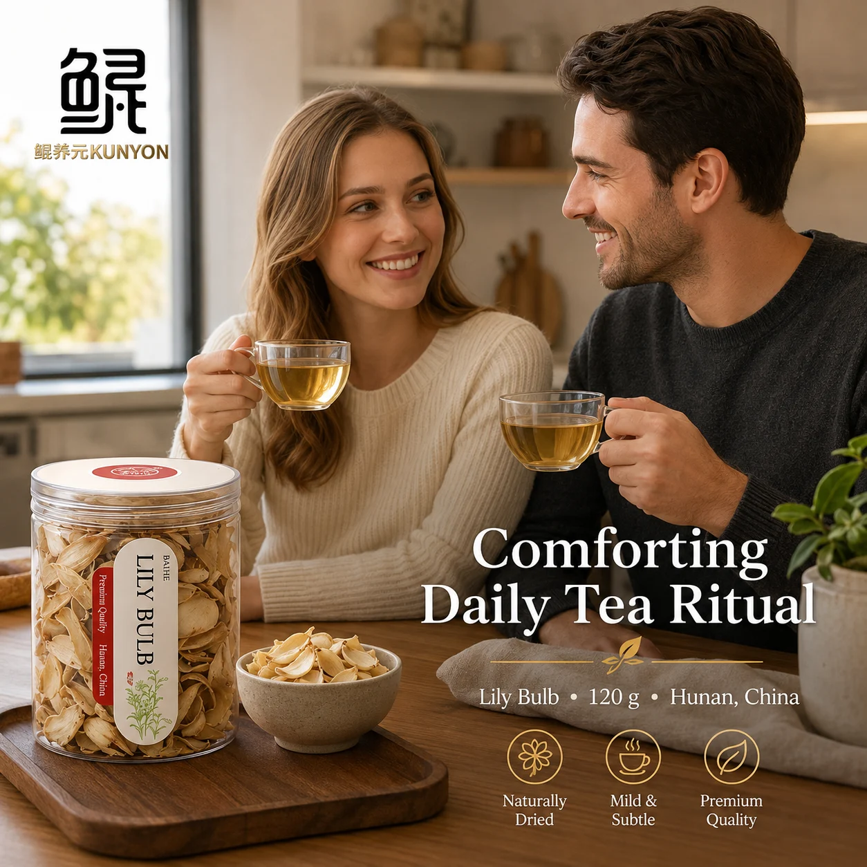 Premium Dried Lily Bulb – Natural Herbal Tea & Food Ingredient product detail