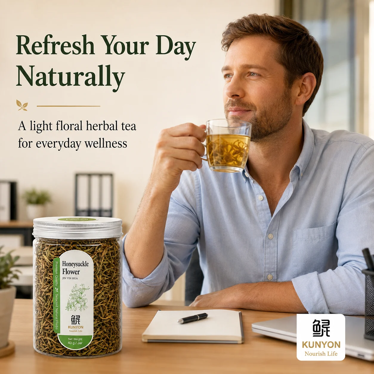 Selected Jin Yin Hua Dried Herbal Flower Tea product detail