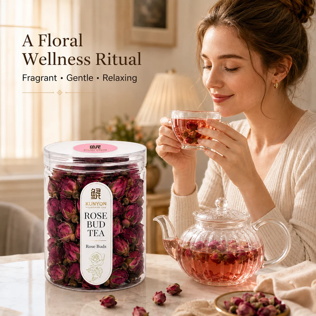 Natural Dried Rose Flower Herbal Tea product detail
