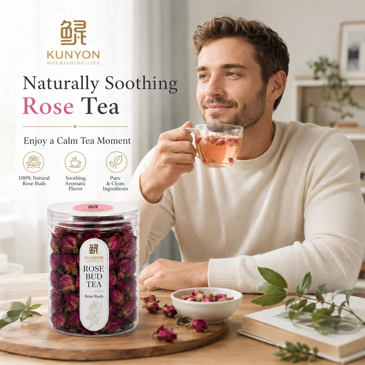 Natural Dried Rose Flower Herbal Tea product detail