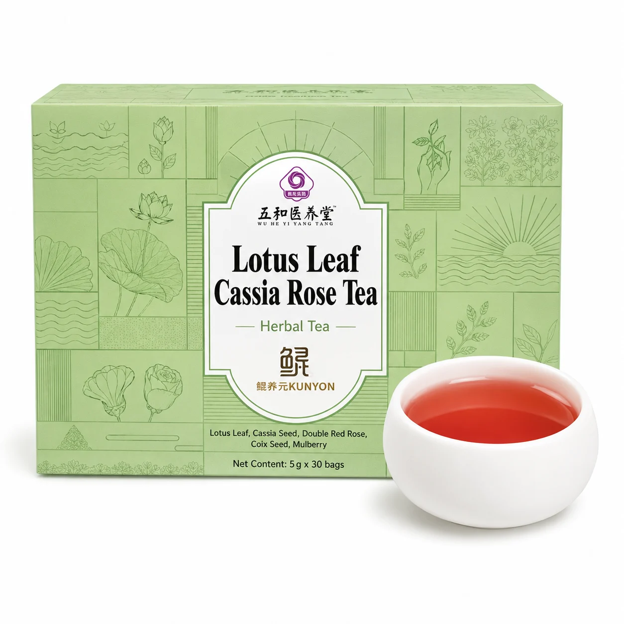 Lotus Leaf Cassia Rose Tea product detail