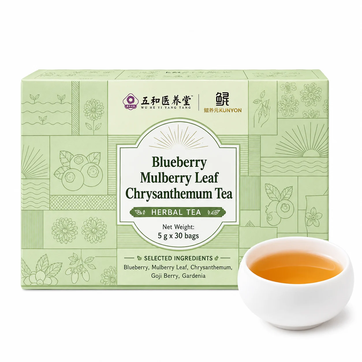 Blueberry Mulberry Leaf Chrysanthemum Tea product detail
