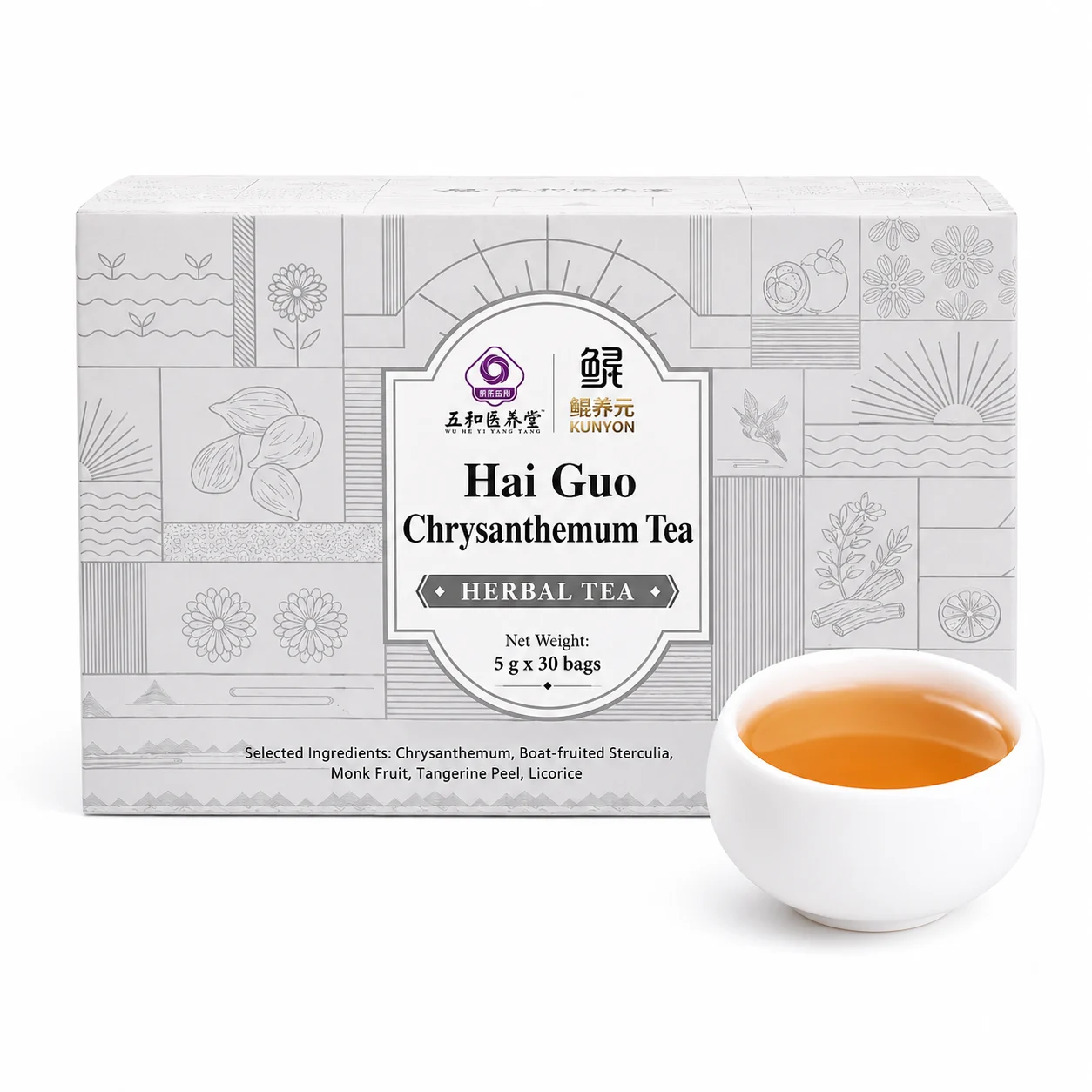 Chrysanthemum Monk Fruit Herbal Tea