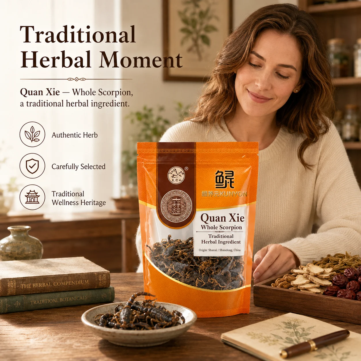 Quan Xie (Whole Scorpion) – Traditional Herbal Ingredient product detail