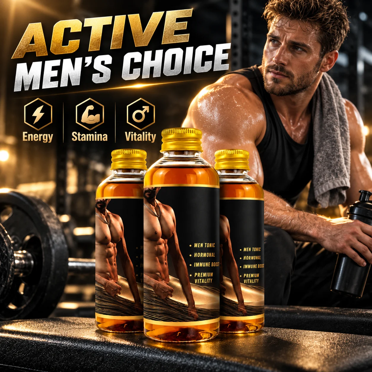 Men’s Vitality Honey Tonic Liquid Supplement for Energy, Stamina & Daily Wellness, Private Label OEM ODM Wholesale Supply product detail