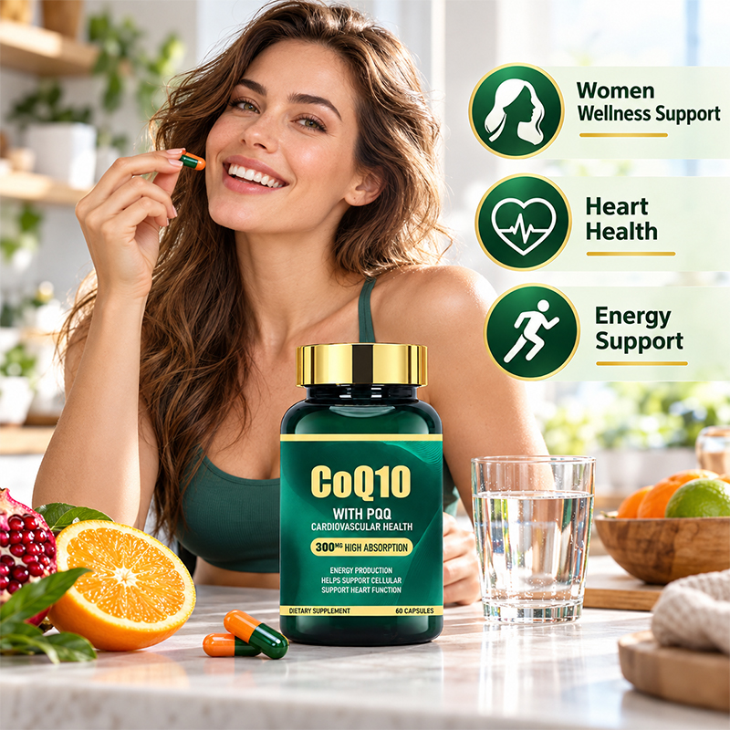 Wholesale CoQ10 with PQQ 300mg High Absorption Capsules for Energy, Heart & Cellular Support, OEM ODM Private Label product detail