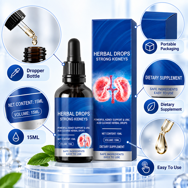 Strong Kidneys Herbal Drops, Kidney Support & Uric Acid Cleanse Dietary Supplement product detail