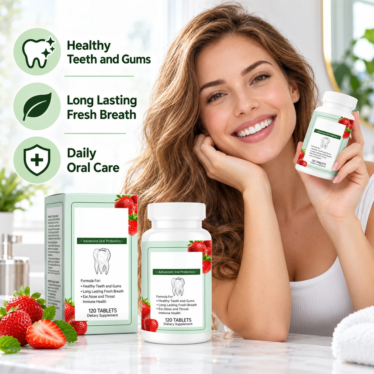 Bitter Melon Extract Herbal Dietary Supplement Tablets, 120 Tablets, Supports Teeth Gums & Fresh Breath product detail