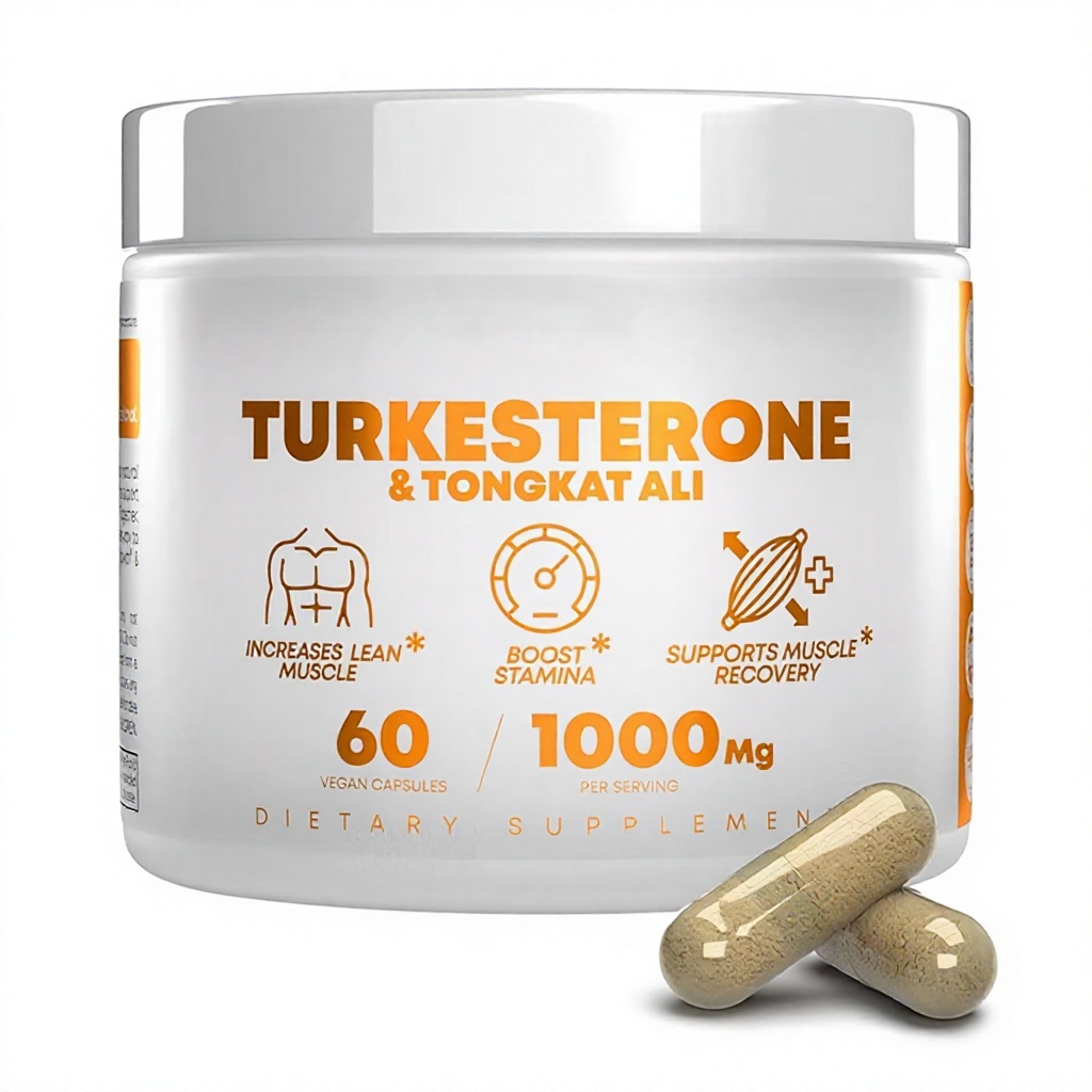 Turkesterone & Tongkat Ali Vegan Capsules, 60 Vegan Capsules, 1000mg Per Serving product detail