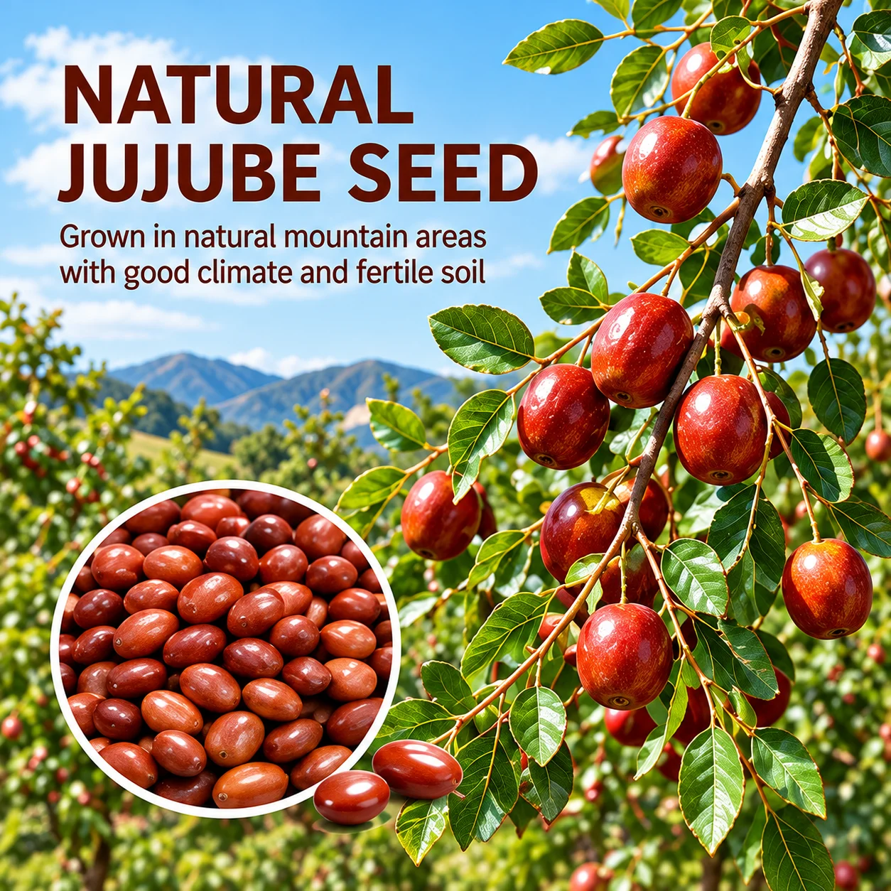 Sour Jujube Seed Powder 250g | Semen Ziziphi Spinosae Herbal Powder | OEM/ODM Private Label product detail