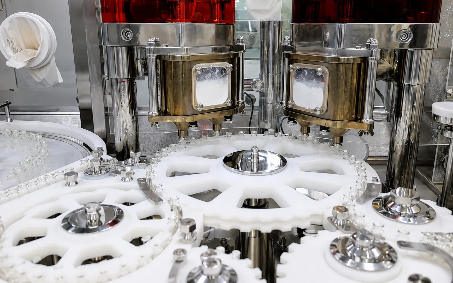 Automated bottled product filling line