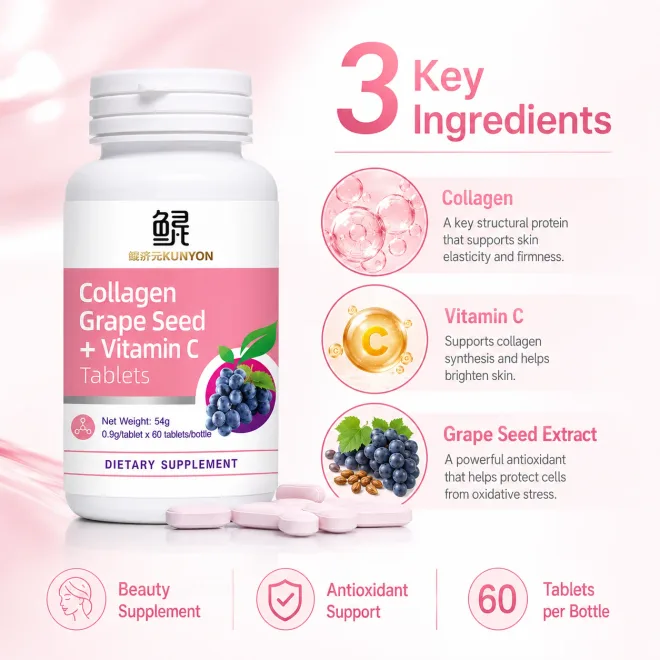 Collagen Grape Seed + Vitamin C Tablets