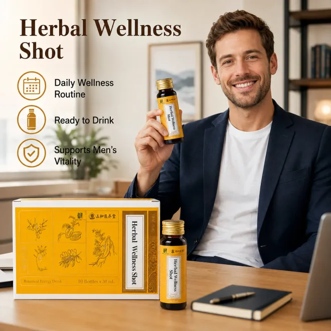 Men's Herbal Health Drink, a herbal energy drink with carefully selected herbal ingredients, for daily health support.