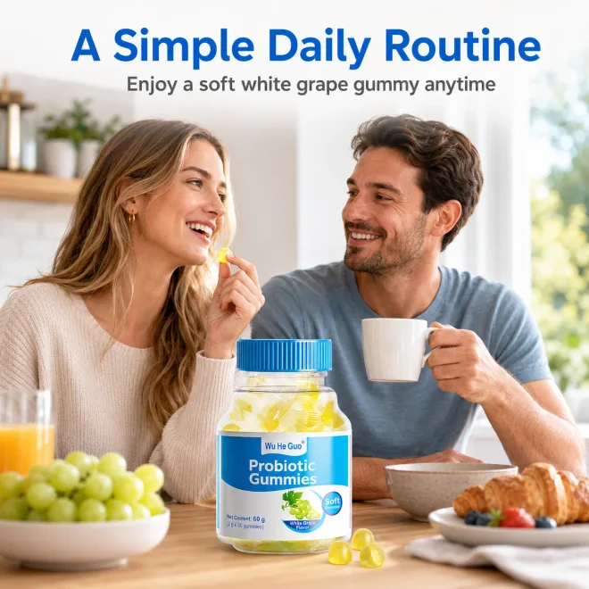 White Grape Probiotic Gummies – Inactivated Probiotic Blend, 60 g / 30 Gummies