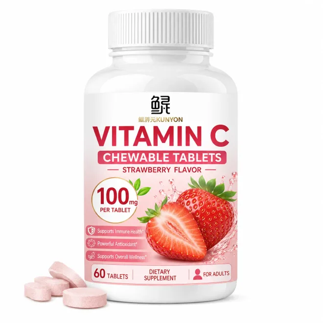 Vitamin C Chewable Tablets – Strawberry Flavor